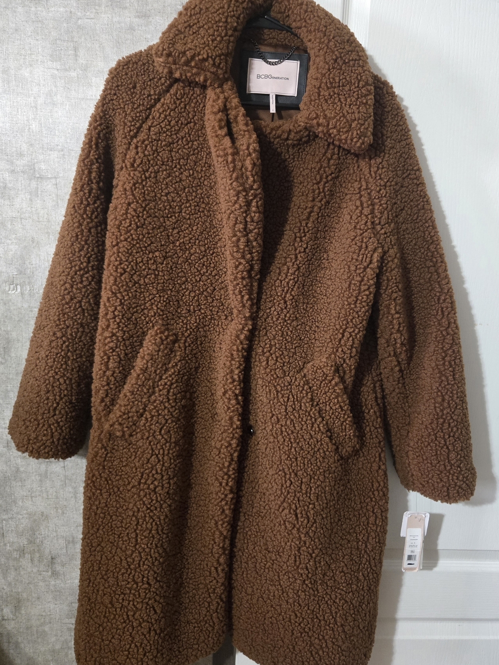BCBGeneration Chocolate Brown Teddy Jacket